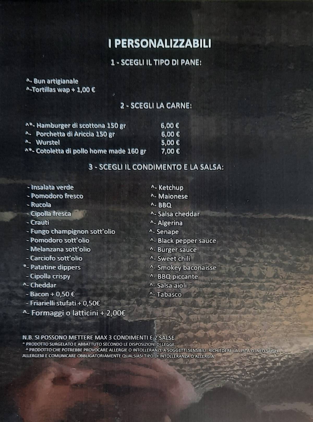 Menu di Il rifugio di Owl 