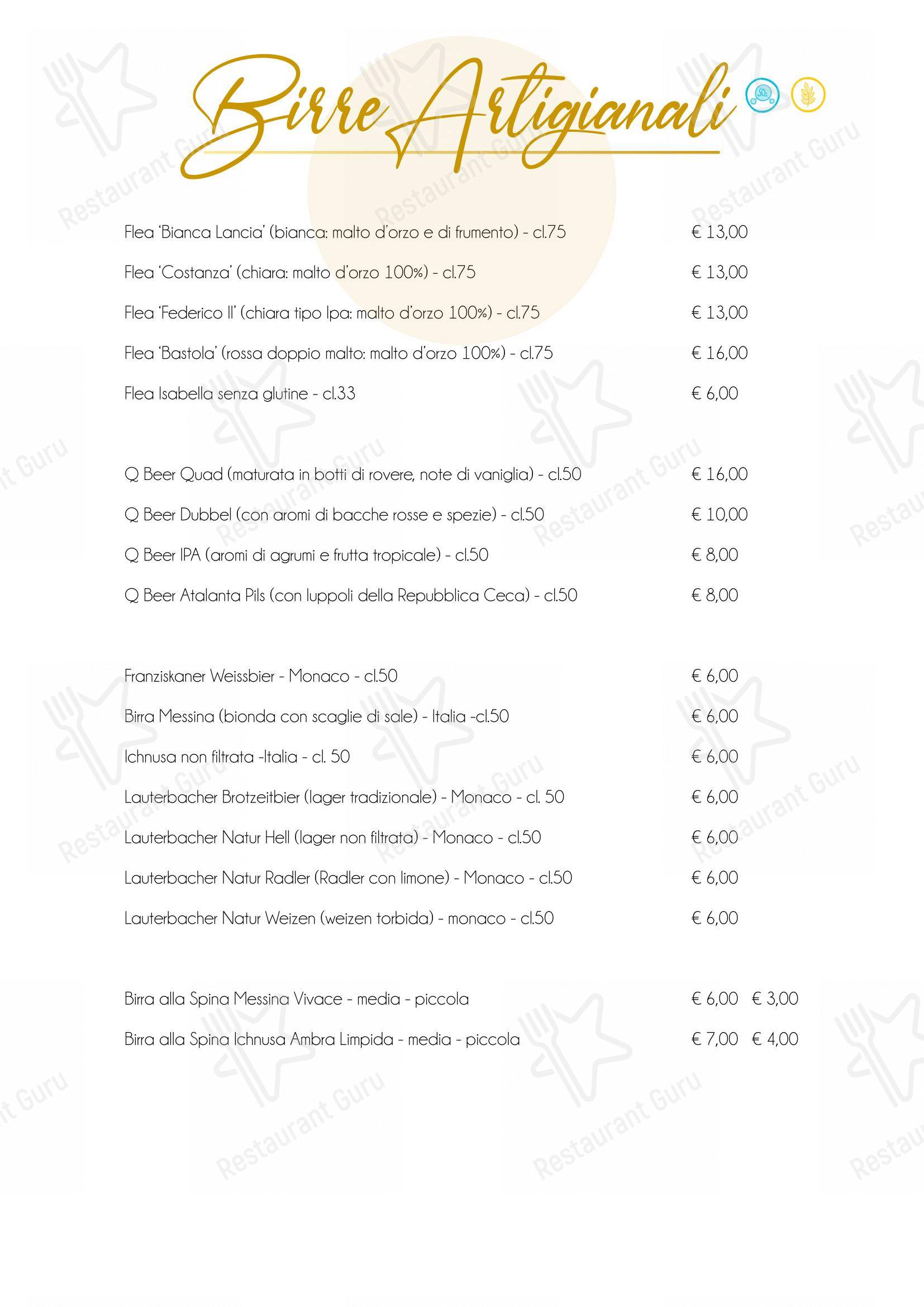 Al Posto Giusto - da Valentina e Salvatore in Castelli Calepio - Menu