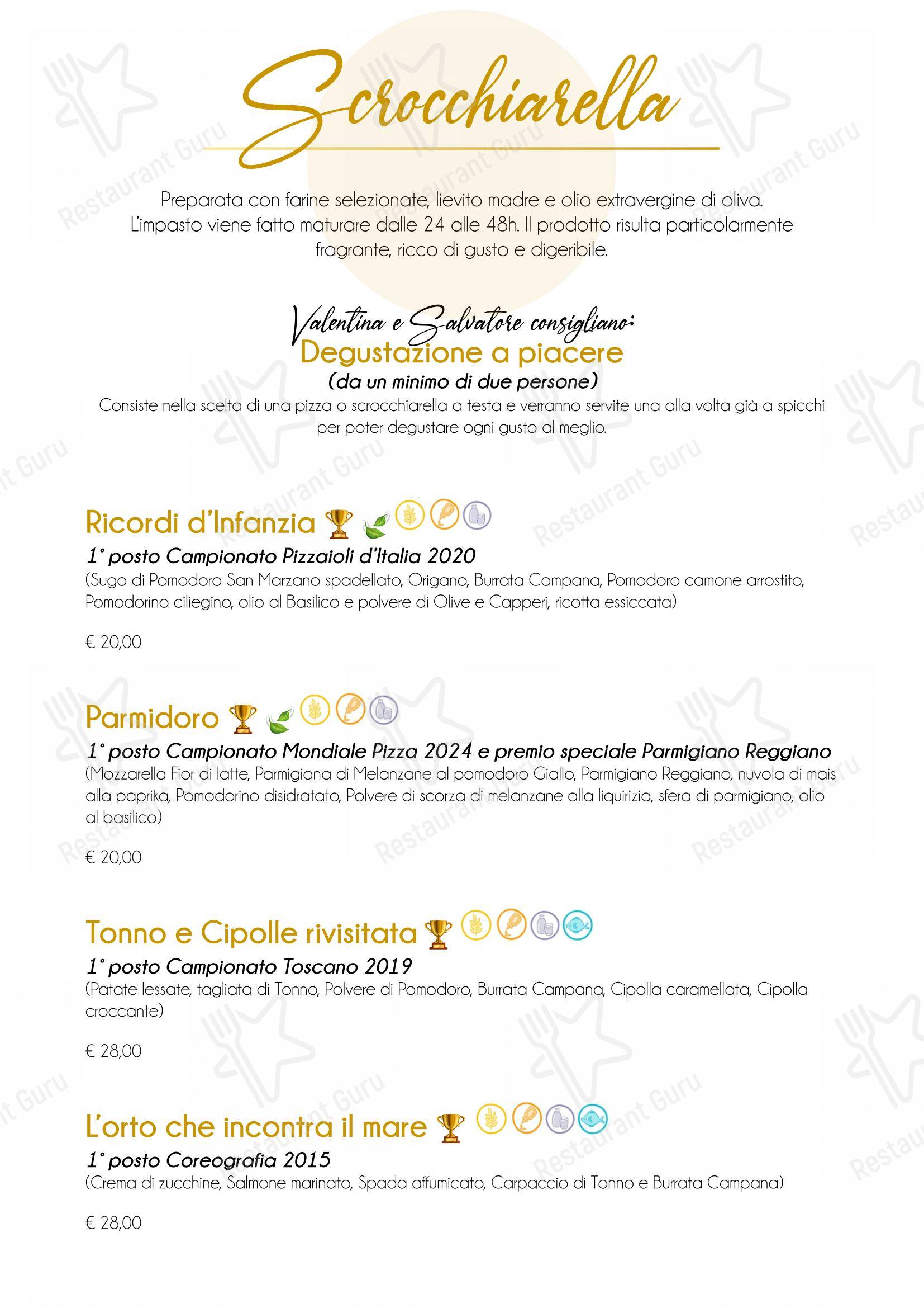 Menu di Al Posto Giusto - da Valentina e Salvatore - Menu