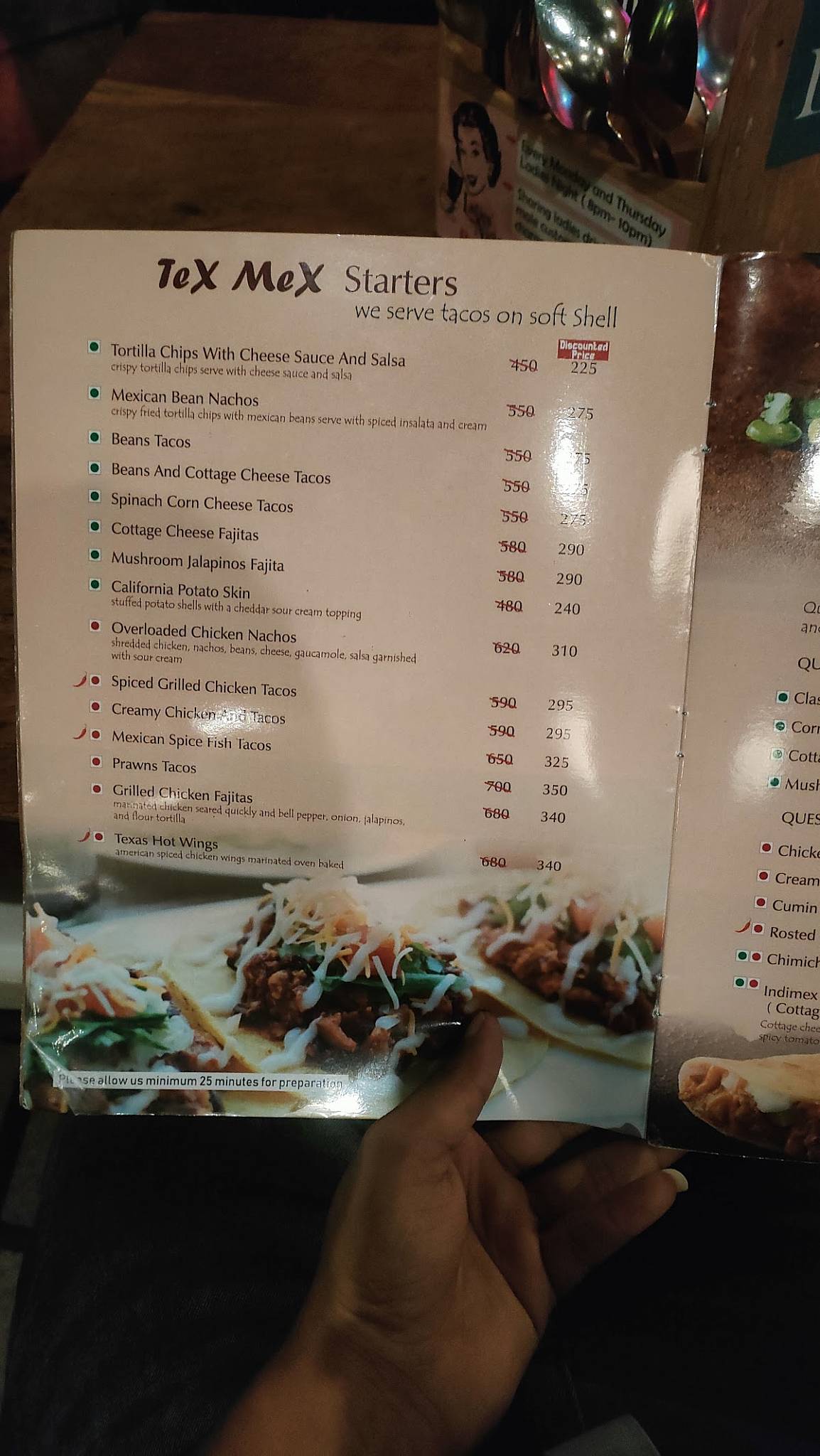 Indimex Magarpatta menu