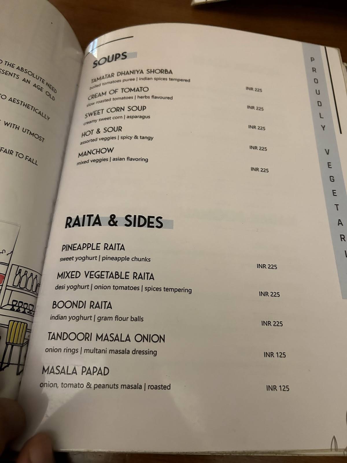 Indus Flavour menu