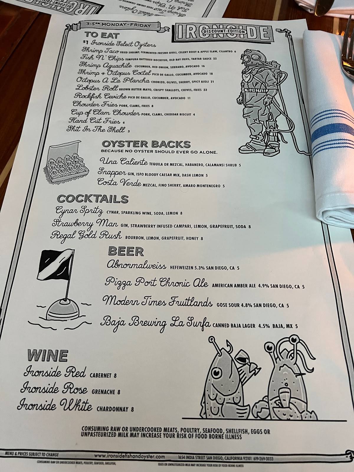 Ironside Fish And Oyster Menu - wpxkbb0