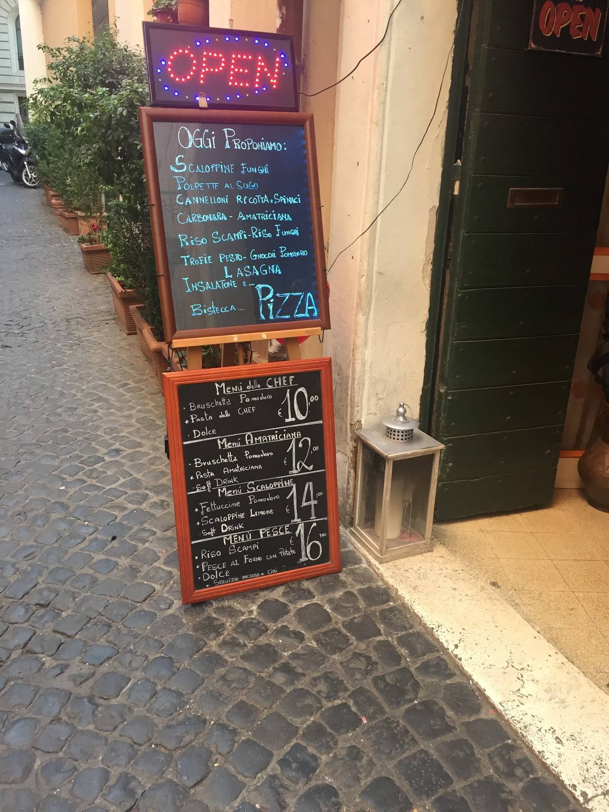 Menu di Italia Protagonista 