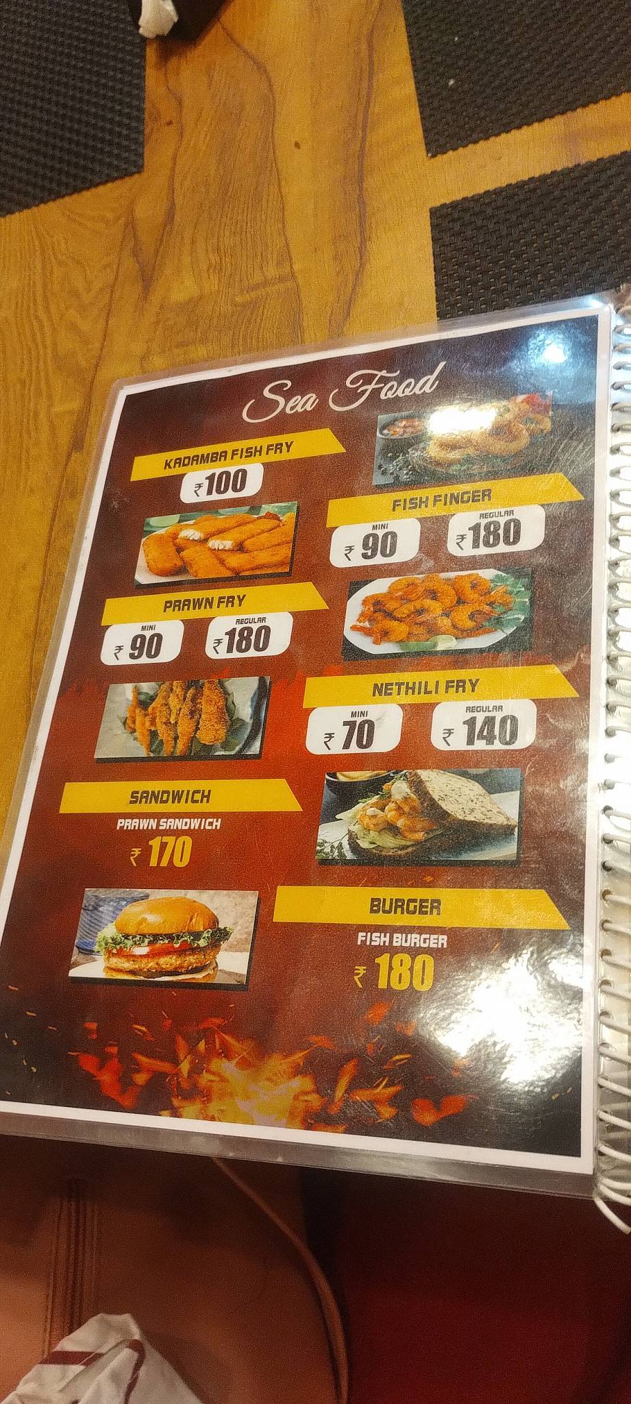 JP restaurant menu