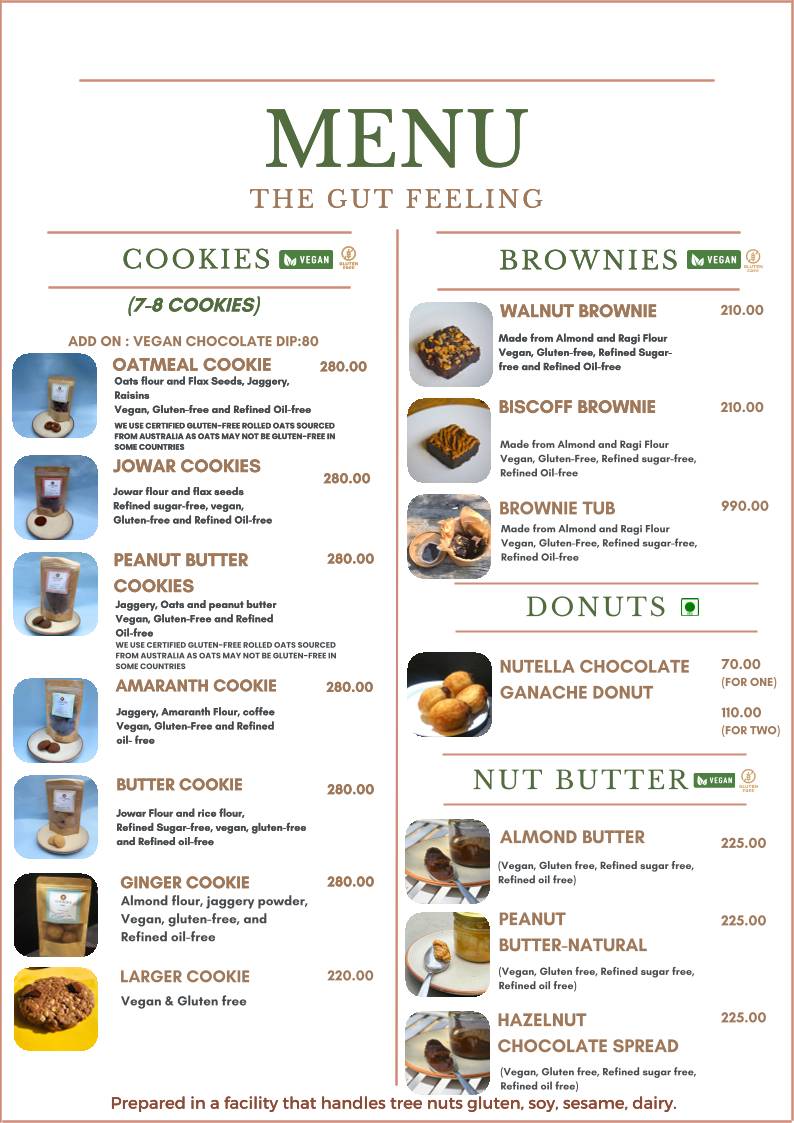 Stepout Cafe menu