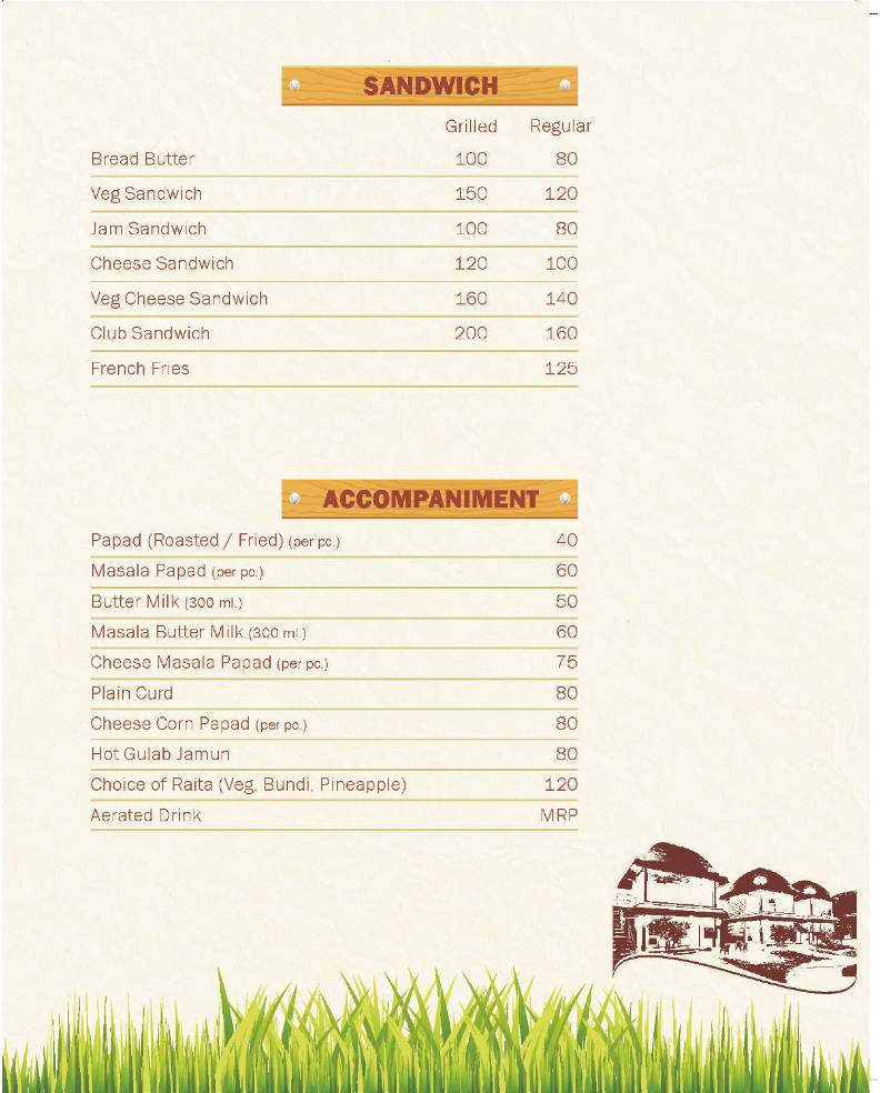 The Food Resort menu