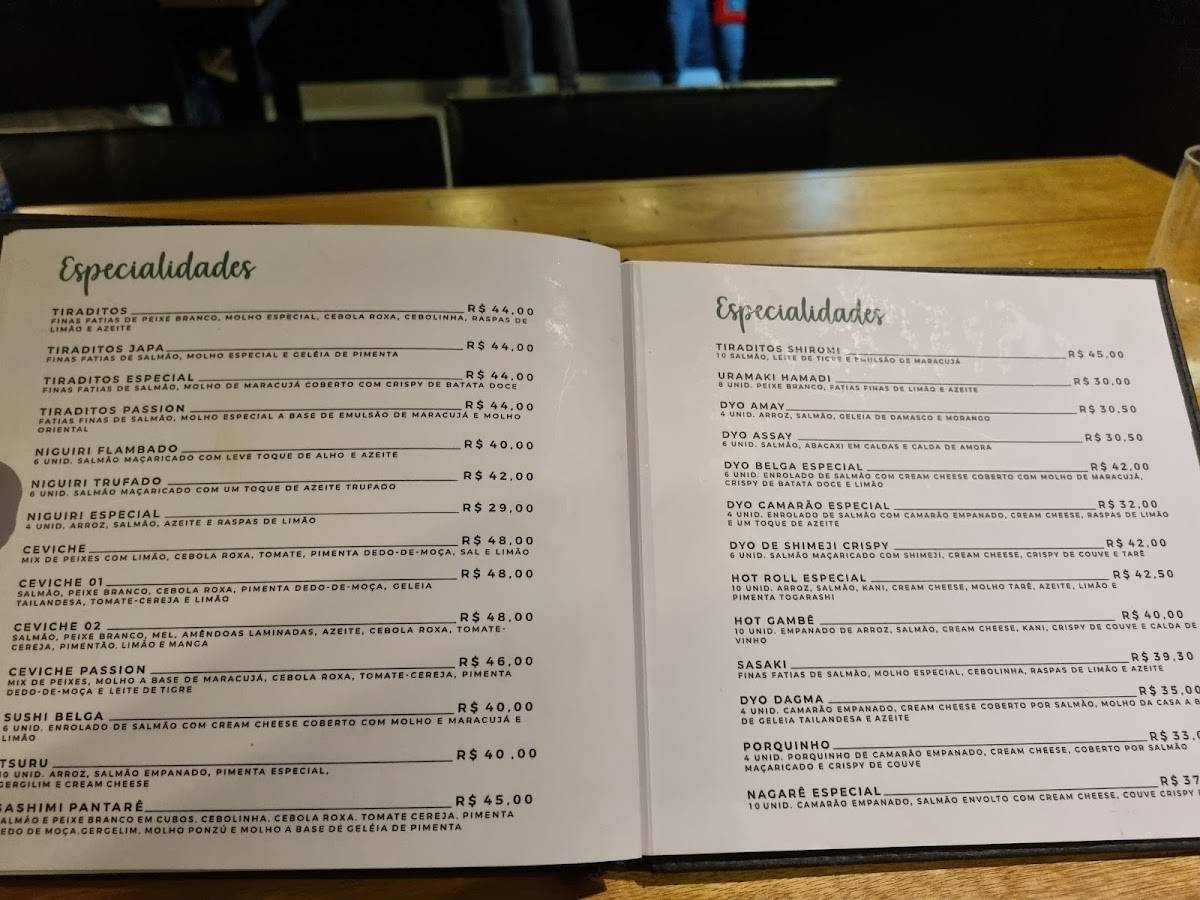 Japa Lounge cardápio