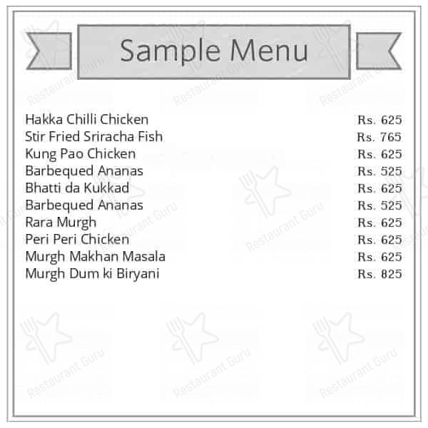 KC Falak menu