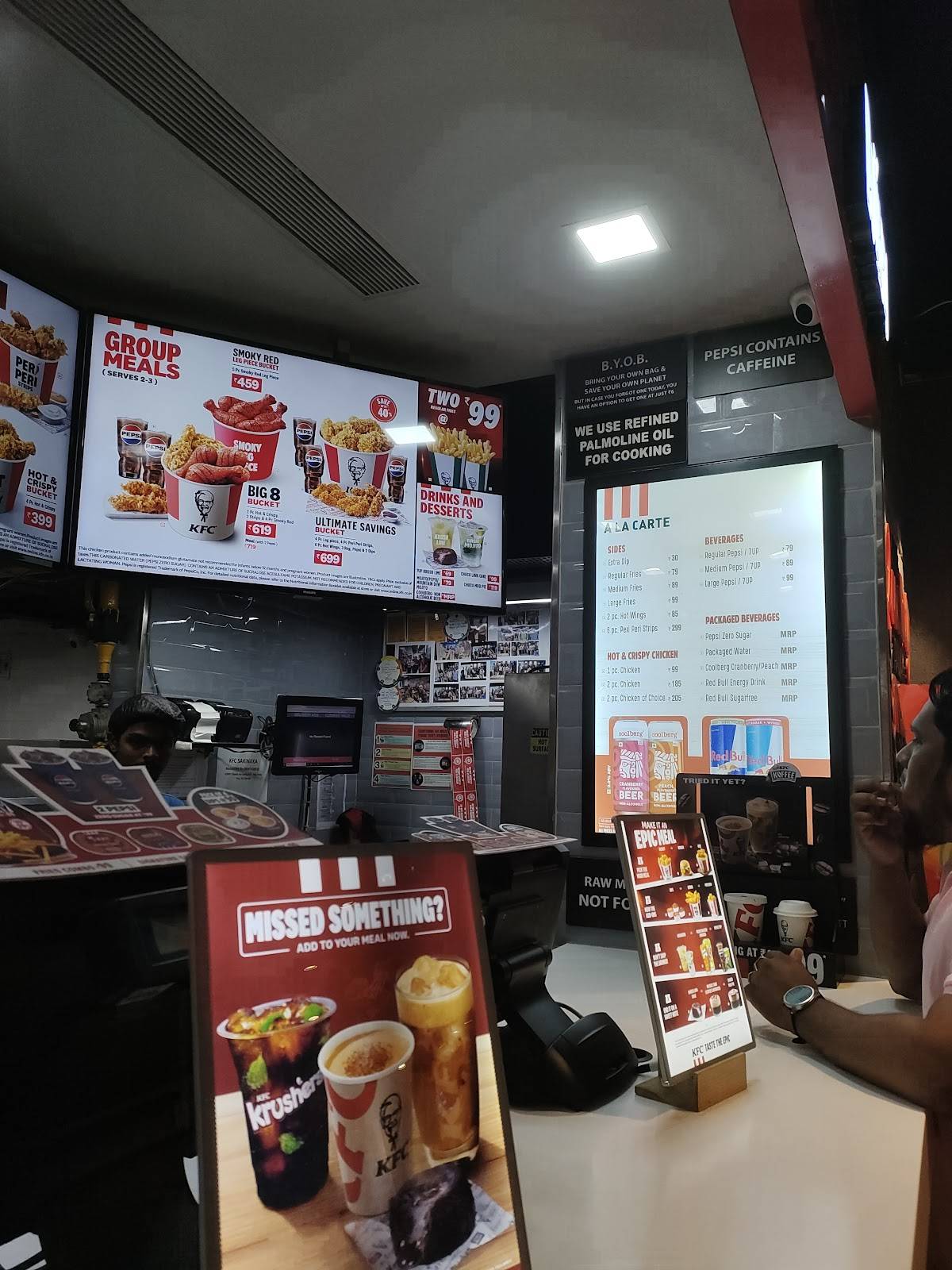 KFC menu