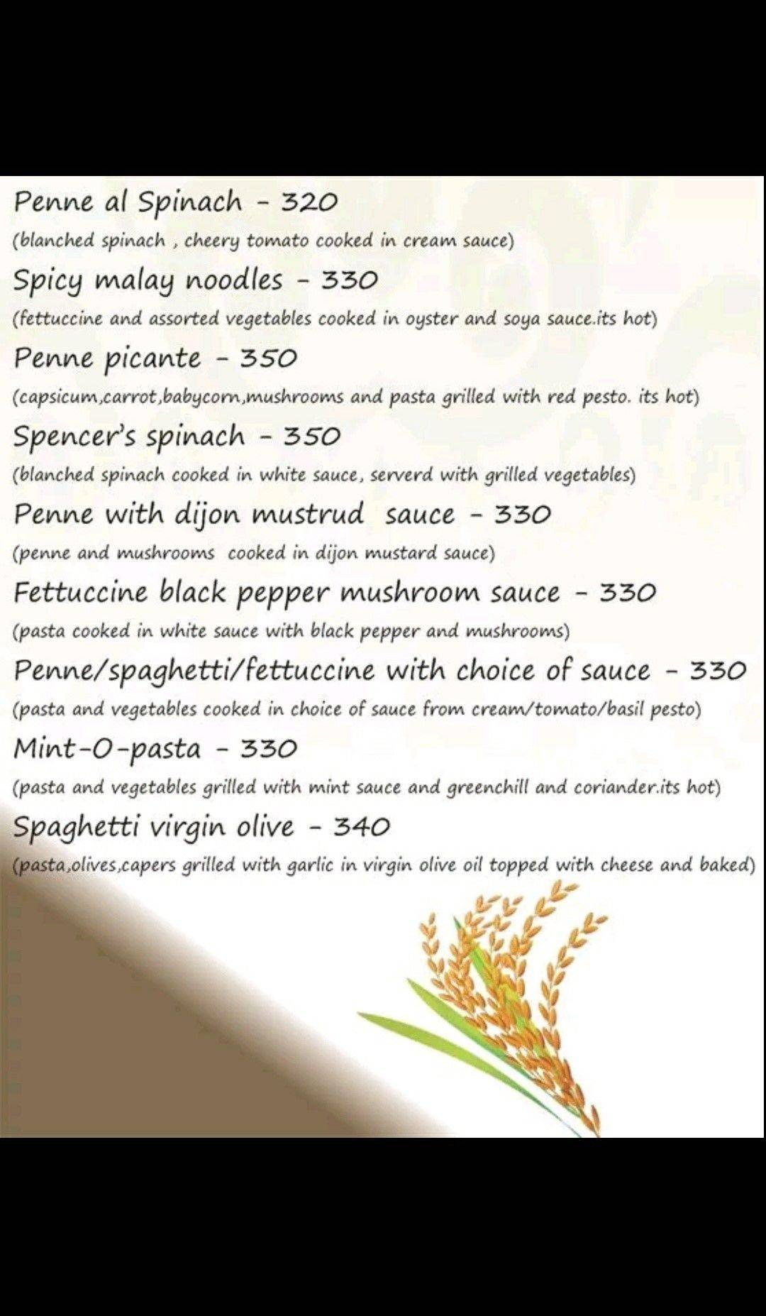 Freskka Cafe Pizzeria Restaurant menu