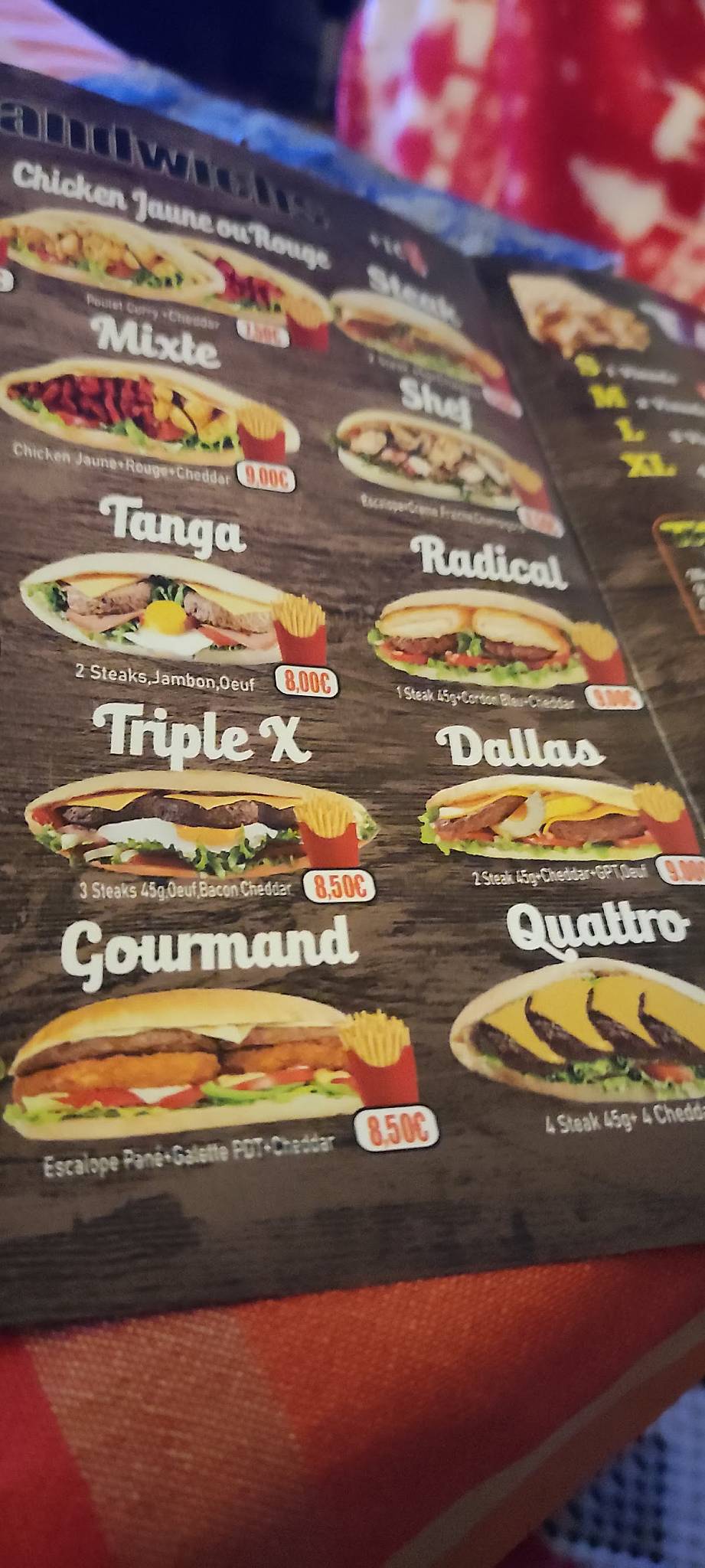 Menu de K'PITAL