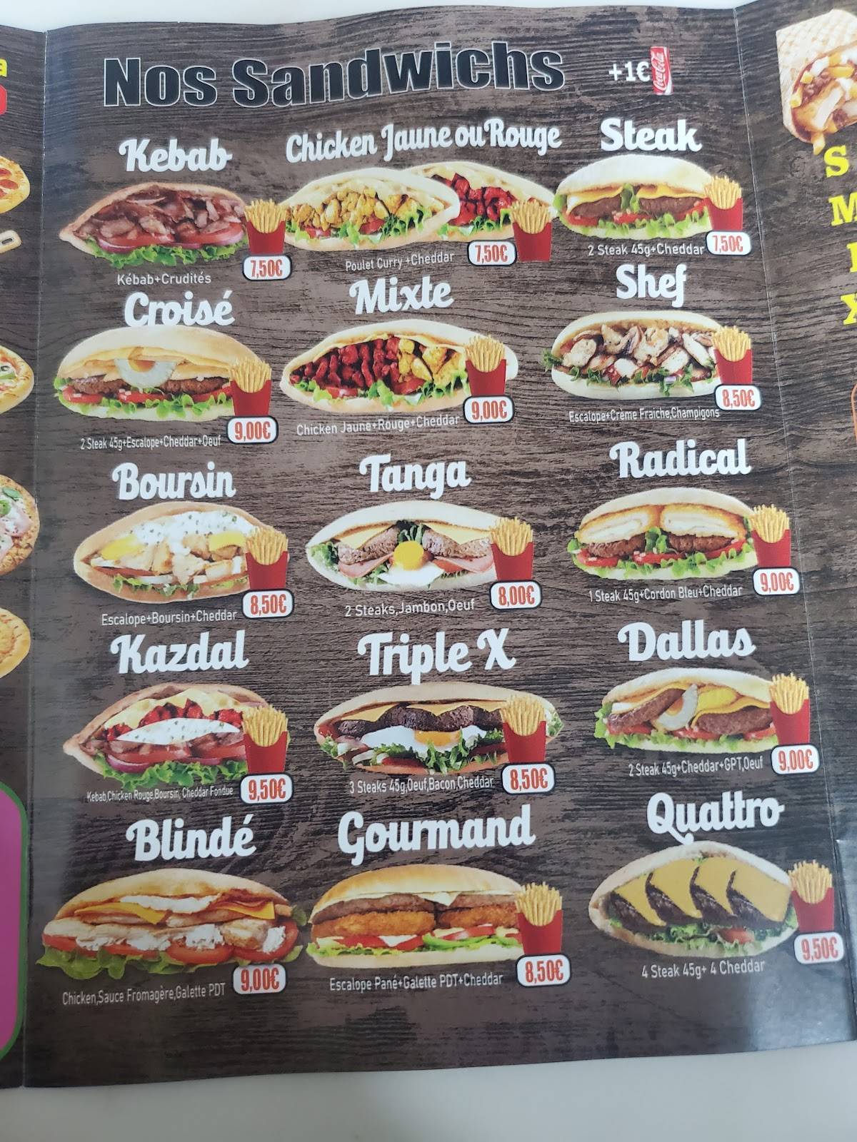 Menu de K'PITAL