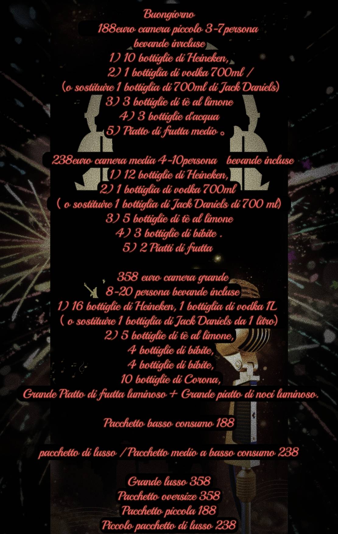 Menu di KTV new starting point 新起点(karaoke) 