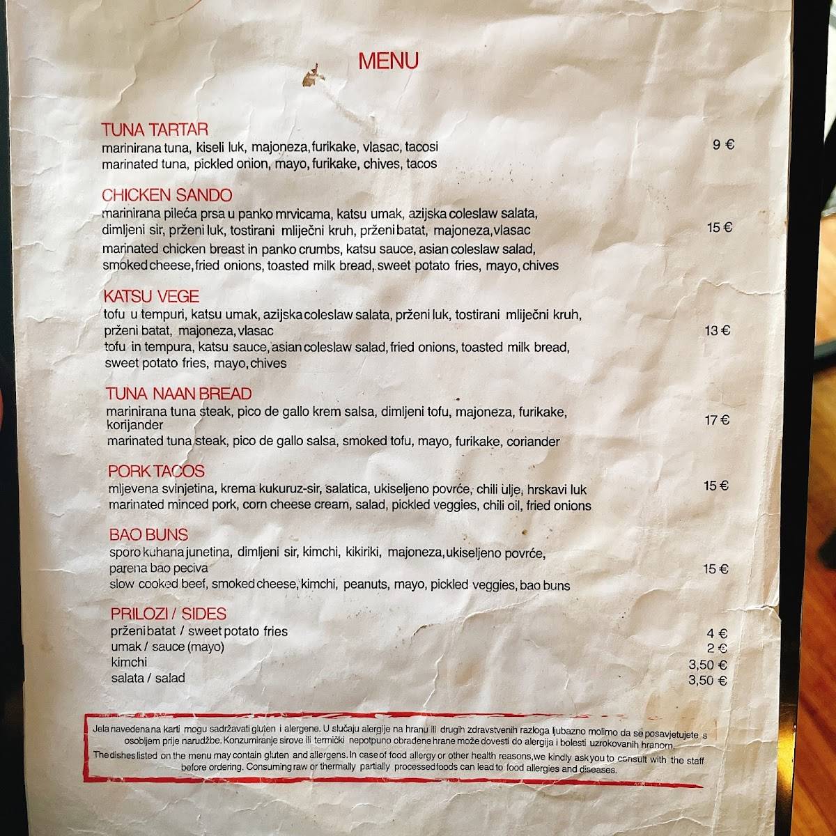 Menu di Kai Street Food 