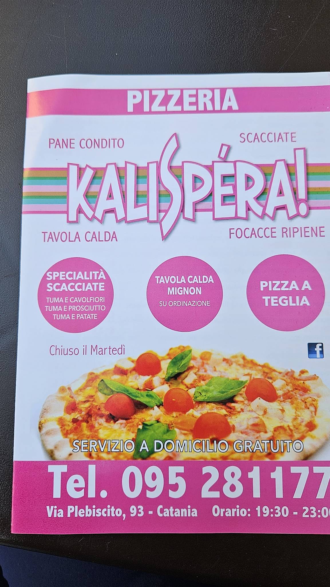 Menu di Kalispera 