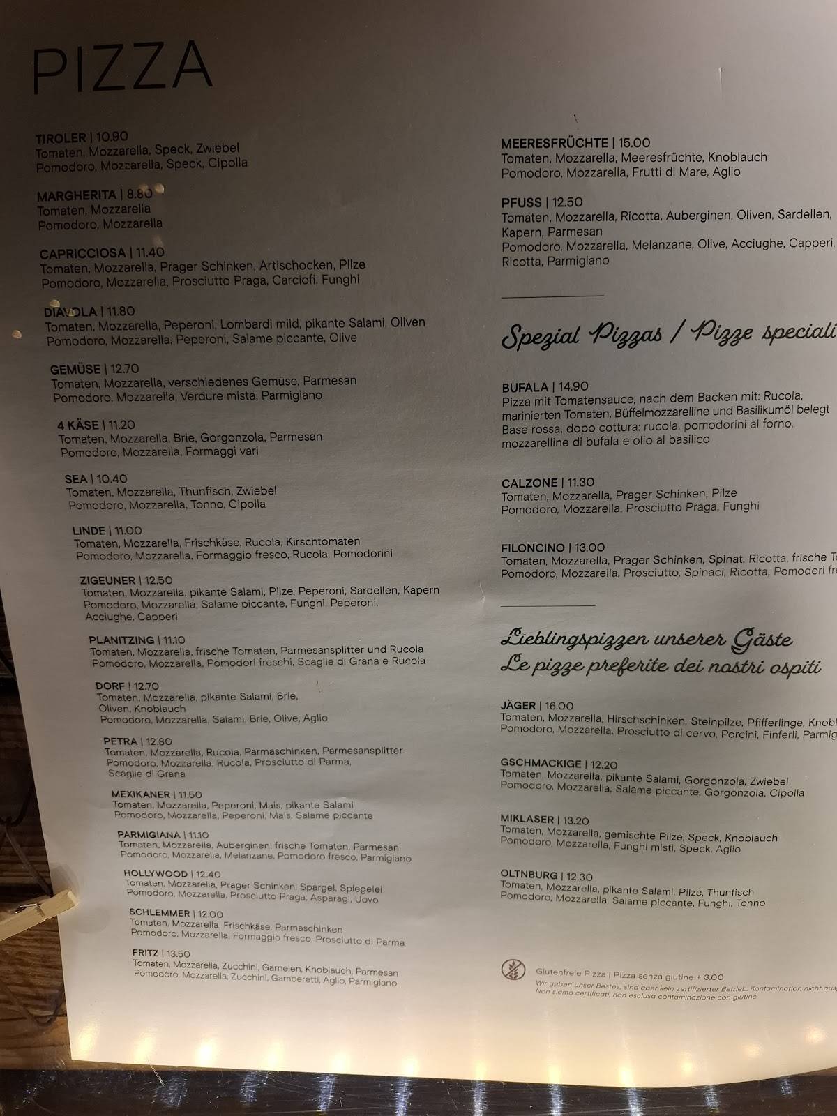 Menu di Dorfgasthaus Linde 