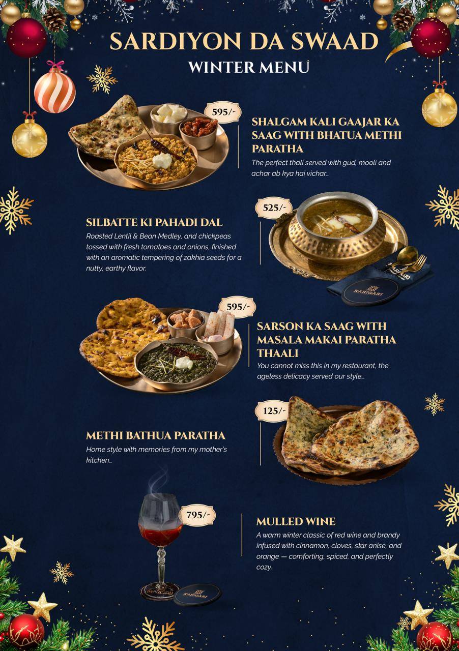 Karigari Noida Sec 51 menu