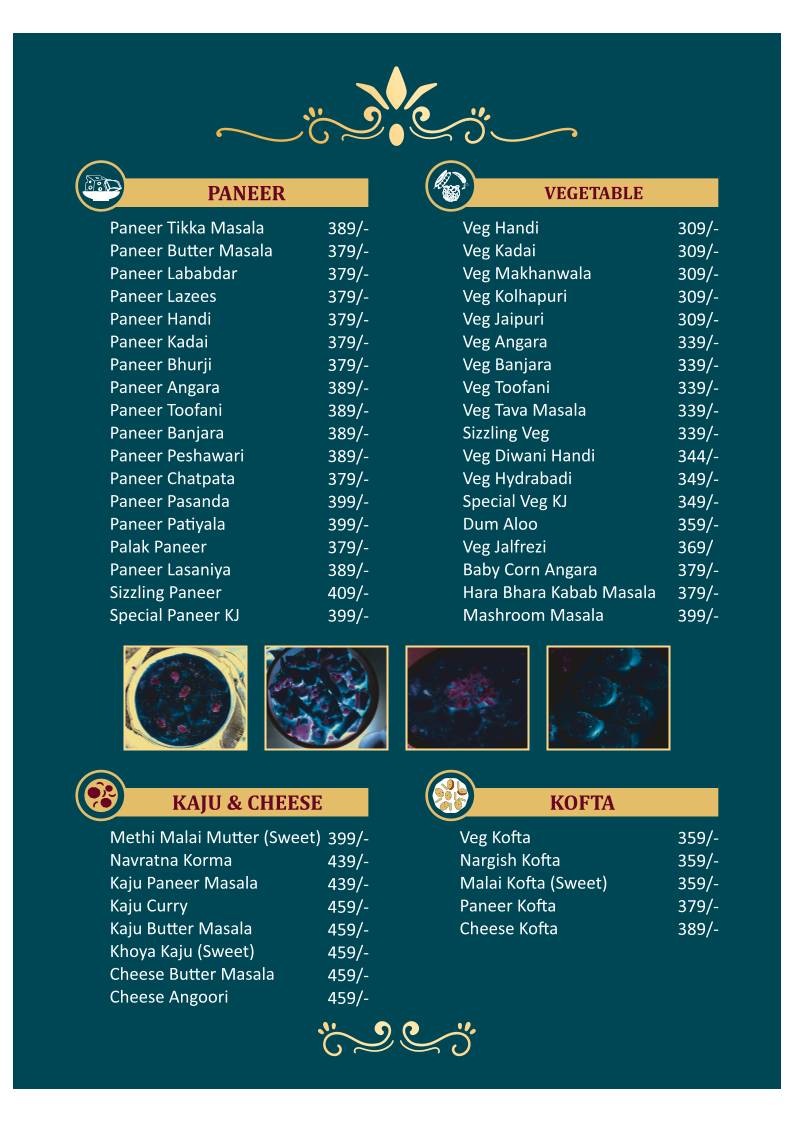 Kathiyawadi Jalsa menu