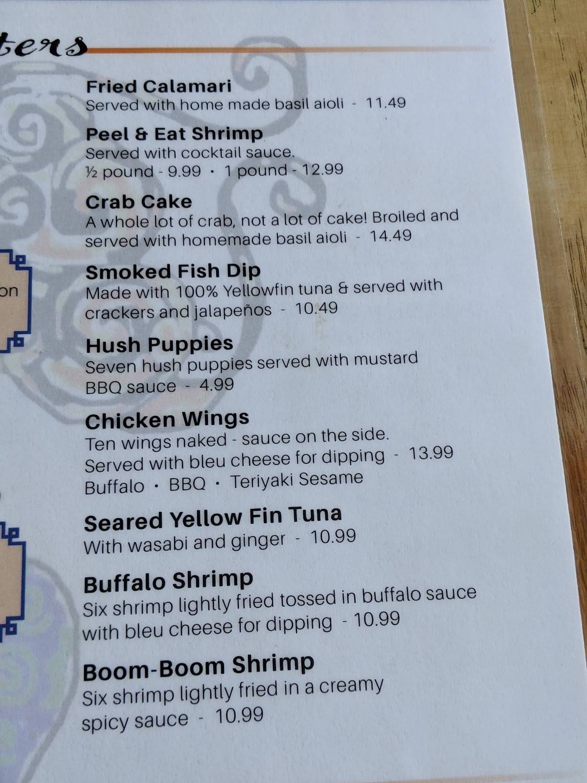 Menu at King Neptune Restaurant, Stuart
