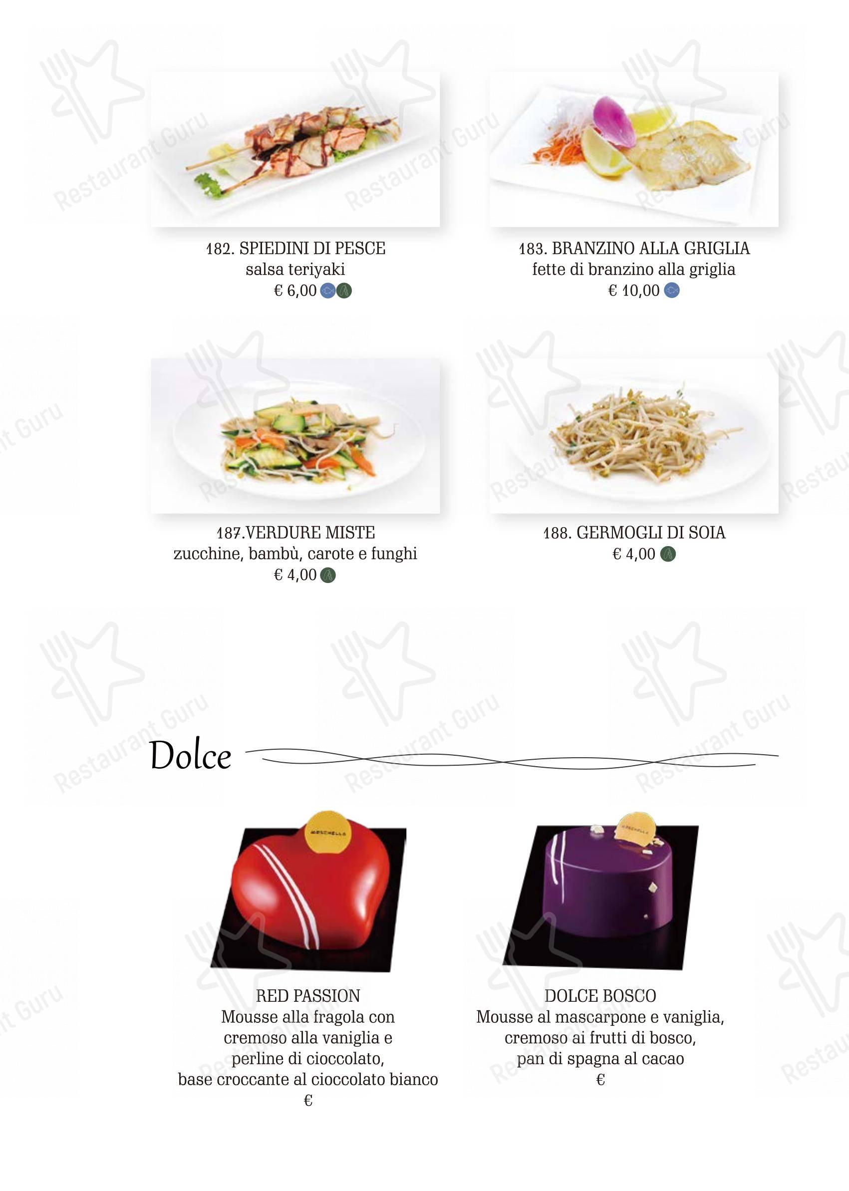 Menu per Kirin in Roma