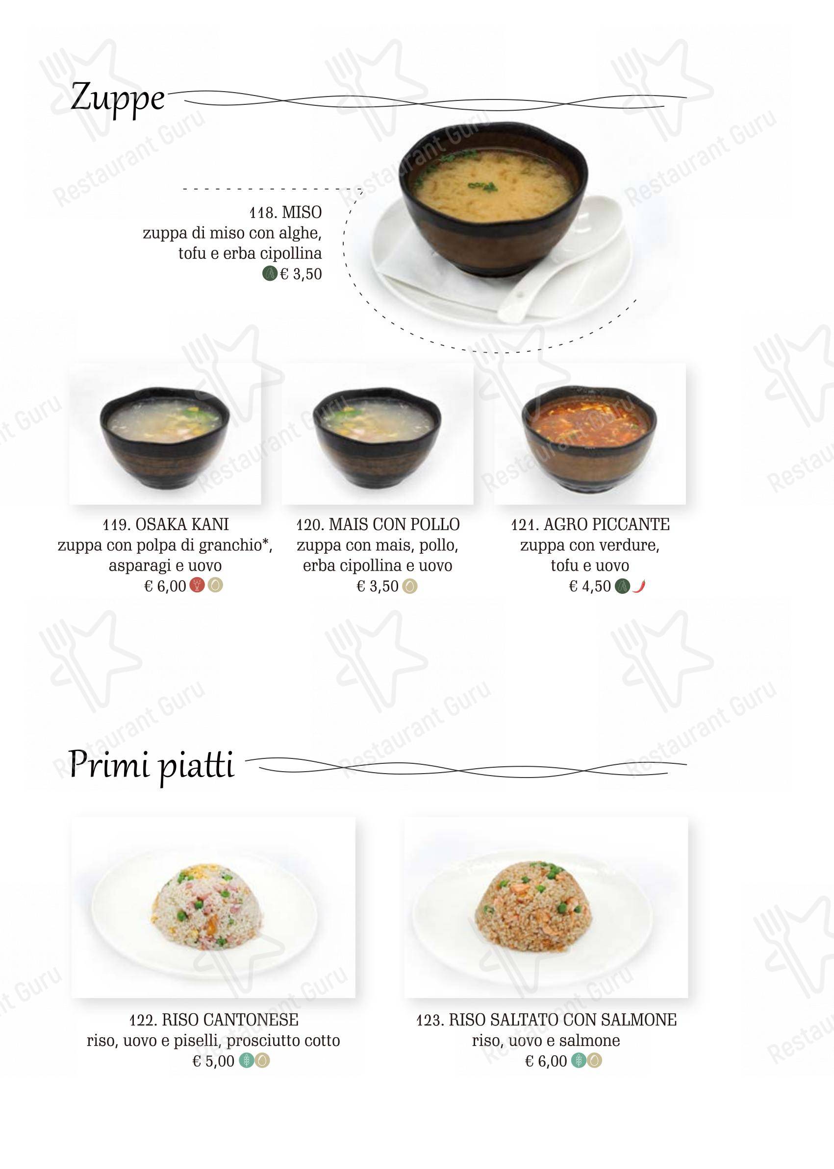 Menu di Kirin - Menu