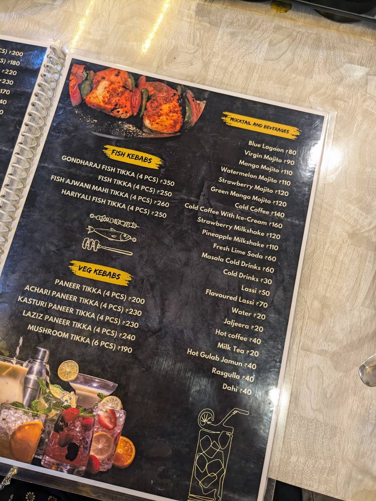 Kitchen 26 menu