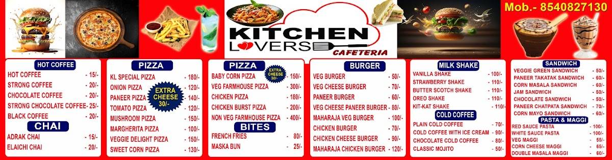Kitchen Lovers menu