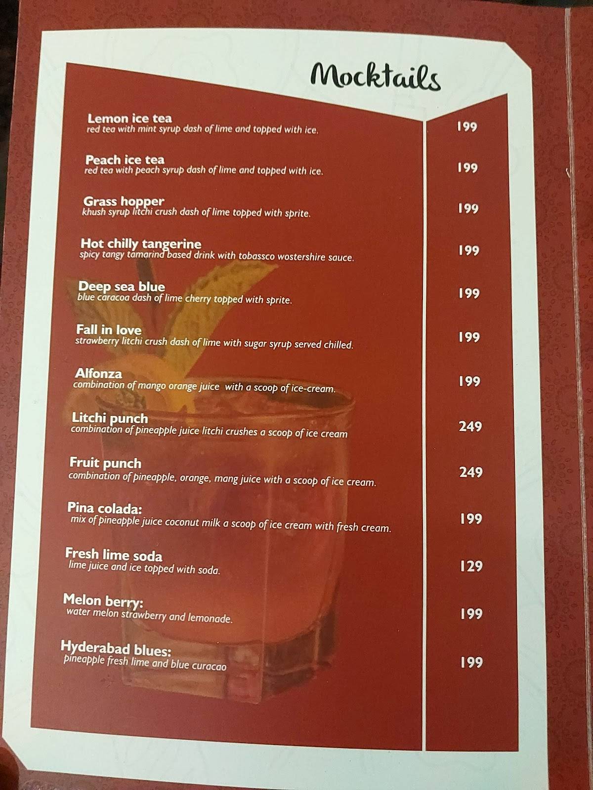 Sofra Culture Cuisine menu