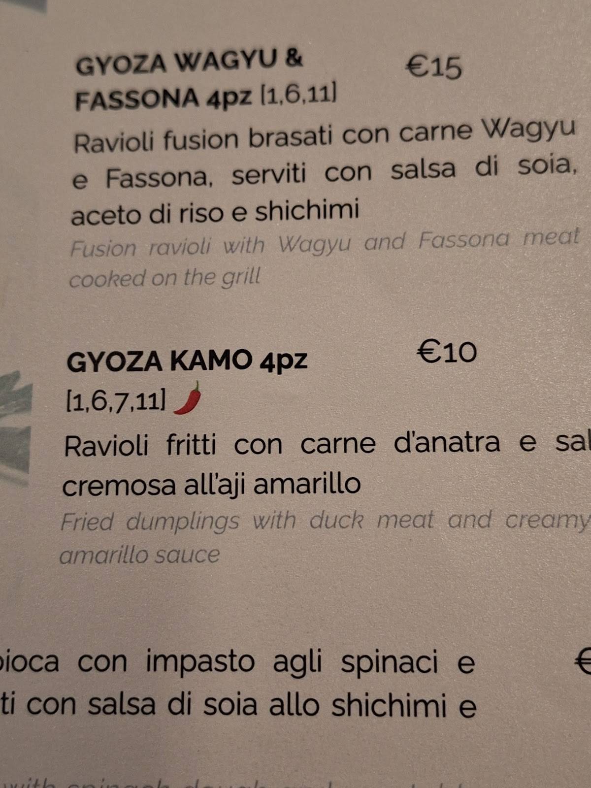 Menu di Koi 