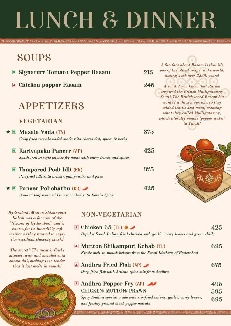 Kokkam menu