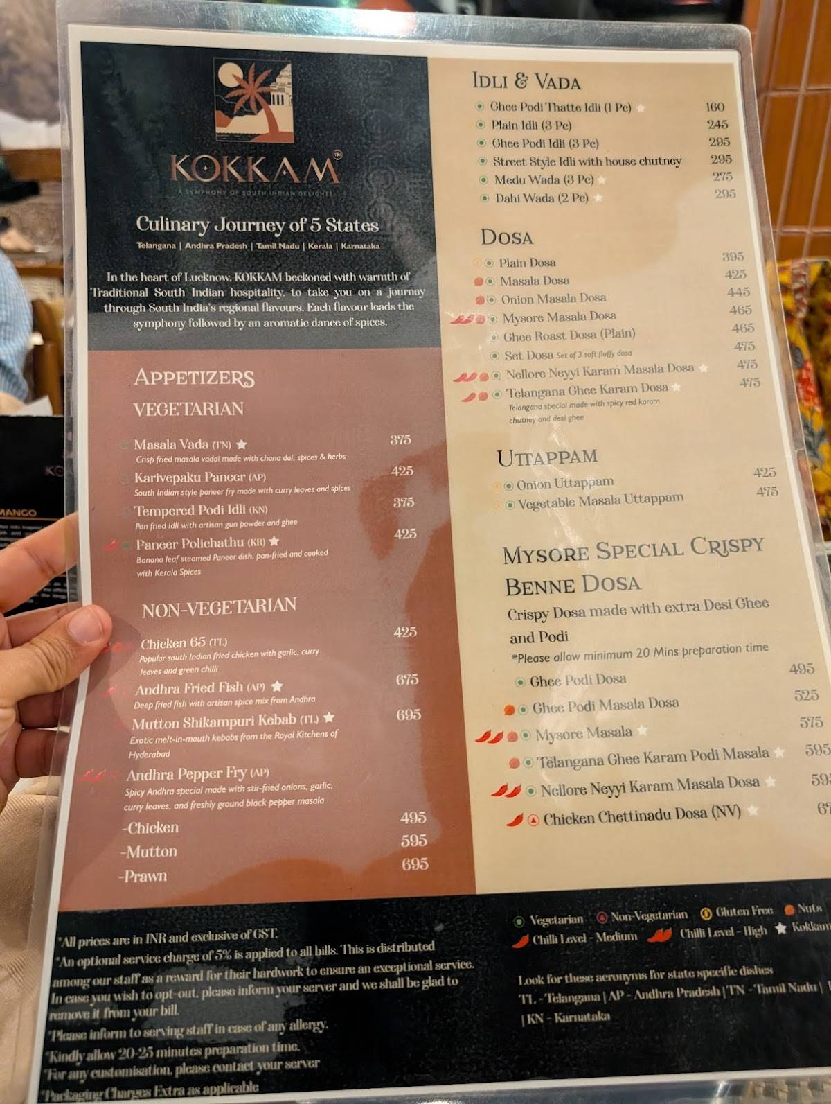 Kokkam menu