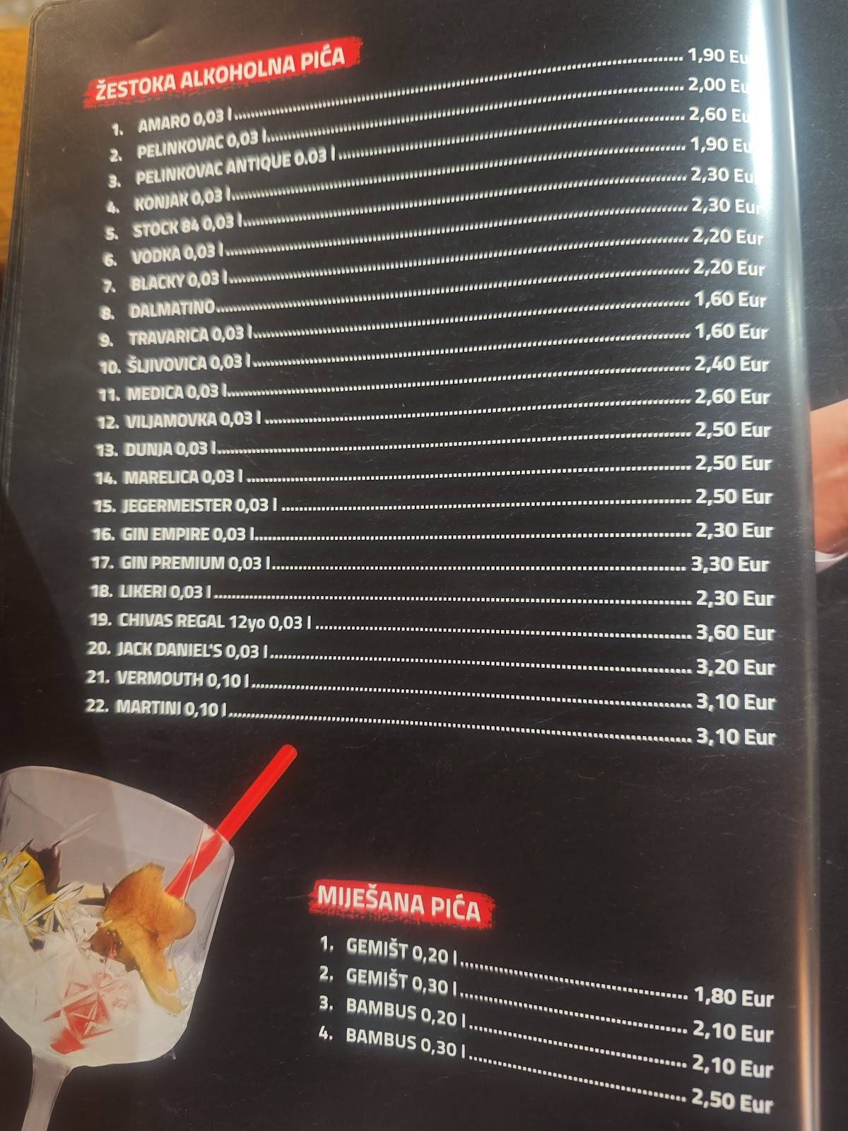 Menu di Restoran Tomislav/ Križevačka Pivovara 