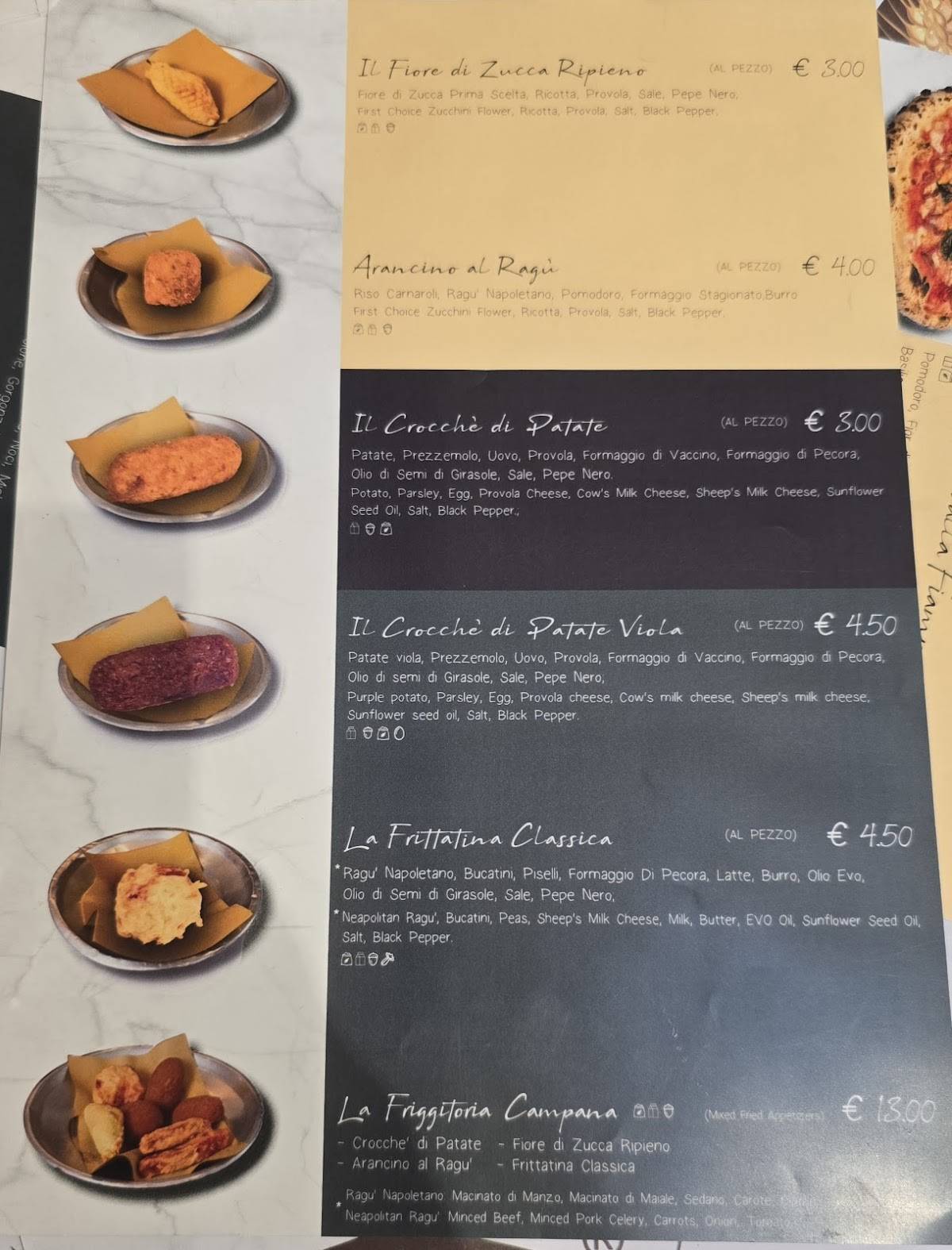 Menu di L'Antica Pizzeria da Michele Modena 