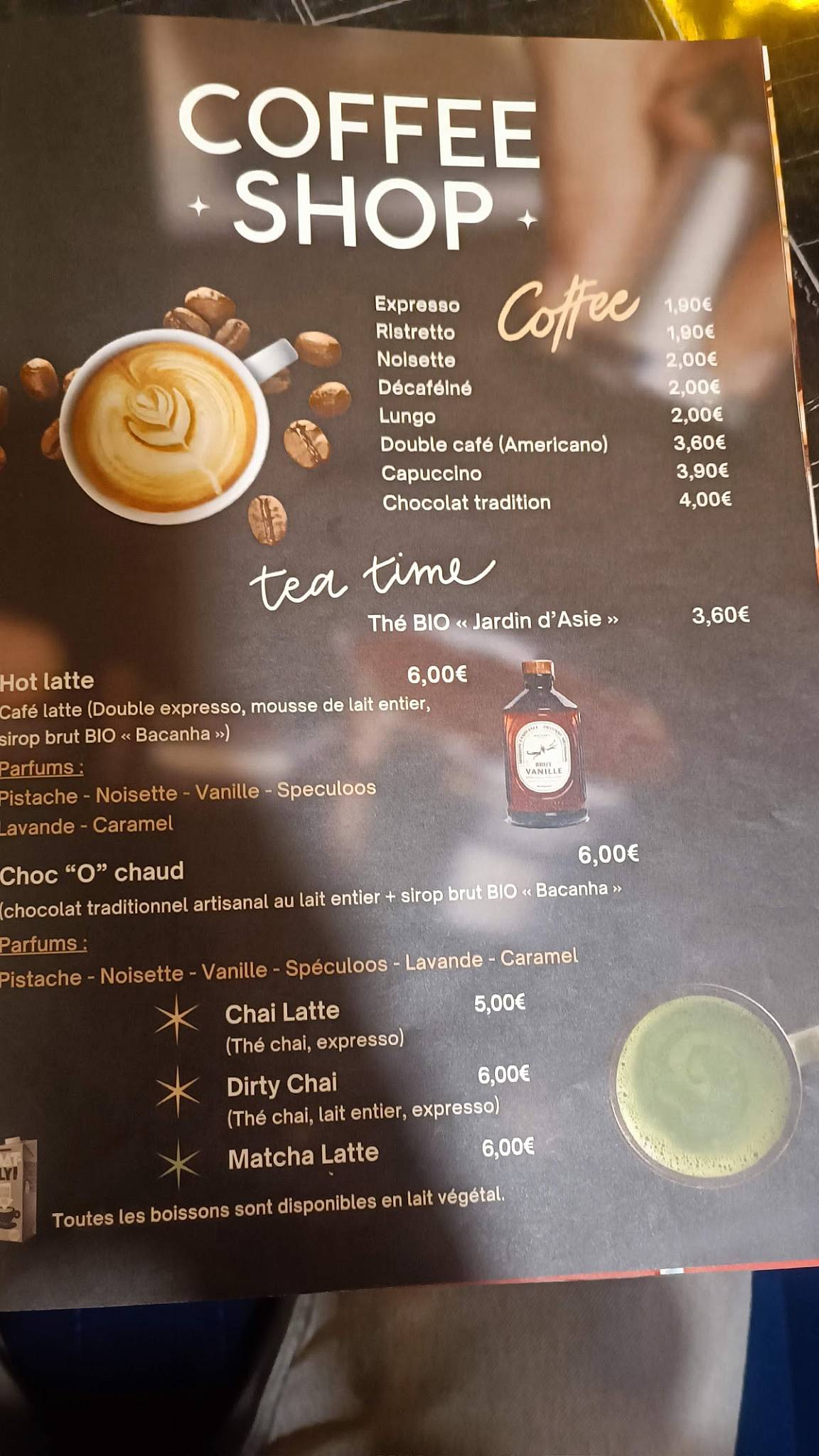 Menu de L'Apostrophe Restaurant