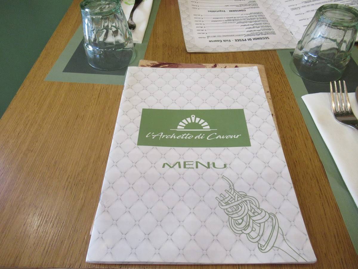 Menu di Ristorante L'Archetto di Cavour 