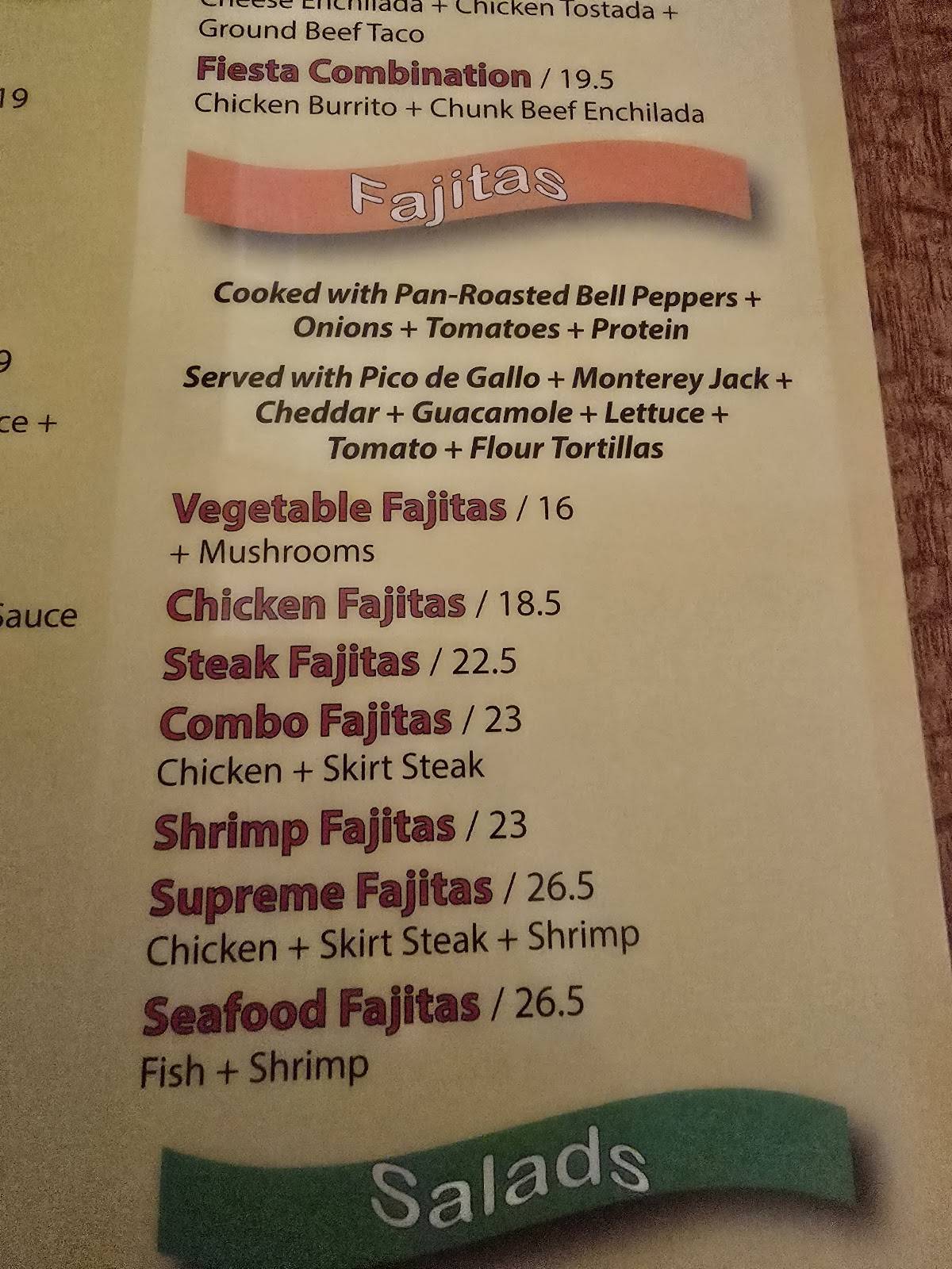 Menu at La Bamba Mexican and Spanish Restaurant, Delray Beach, W ...