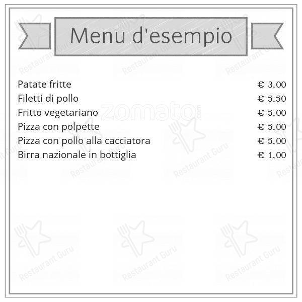 Menu di La Birretta 