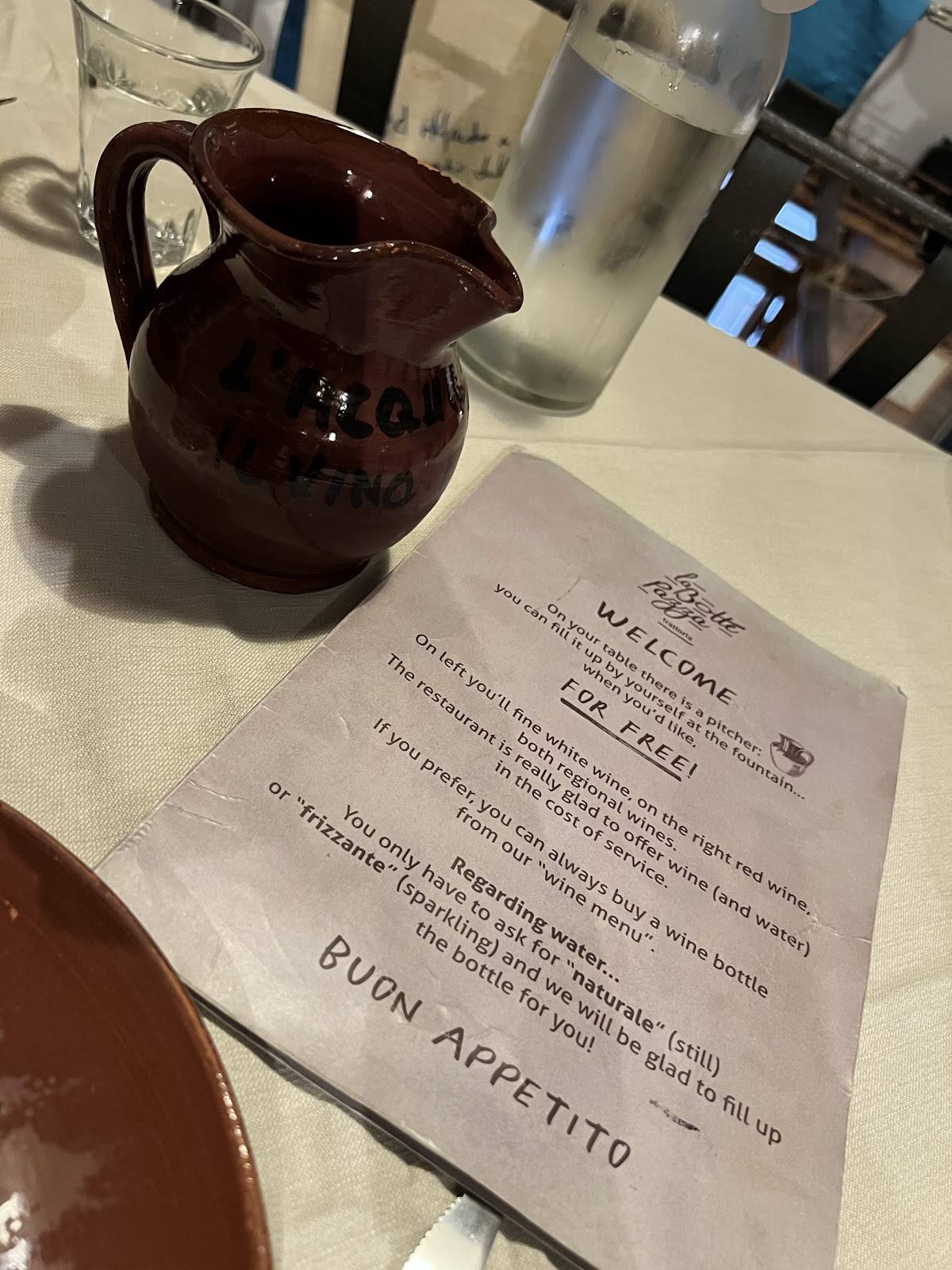 Menu di La Botte Pazza 