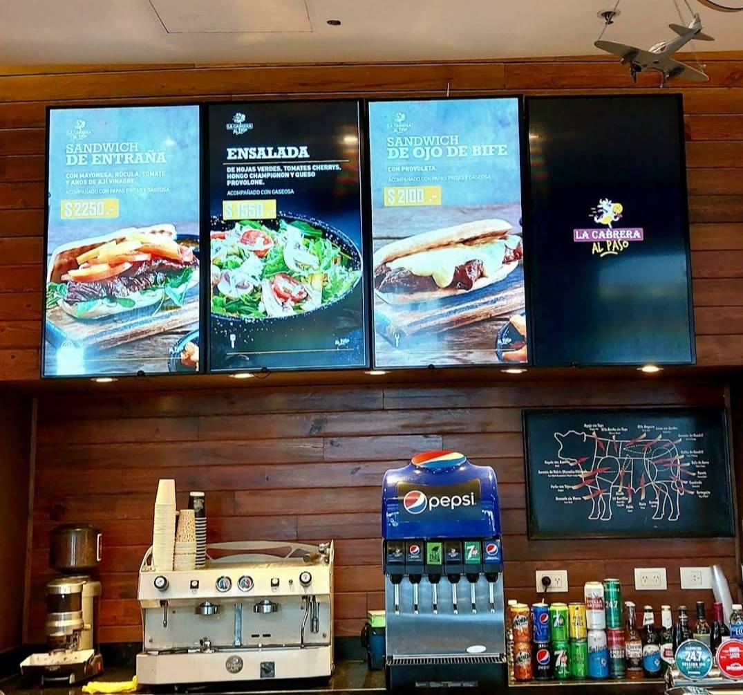 Carta del restaurante La Cabrera al paso, Buenos Aires, Aeroparque ...