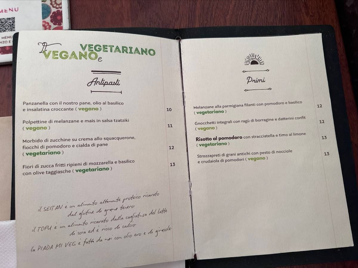 Menu di La Mi Mama 