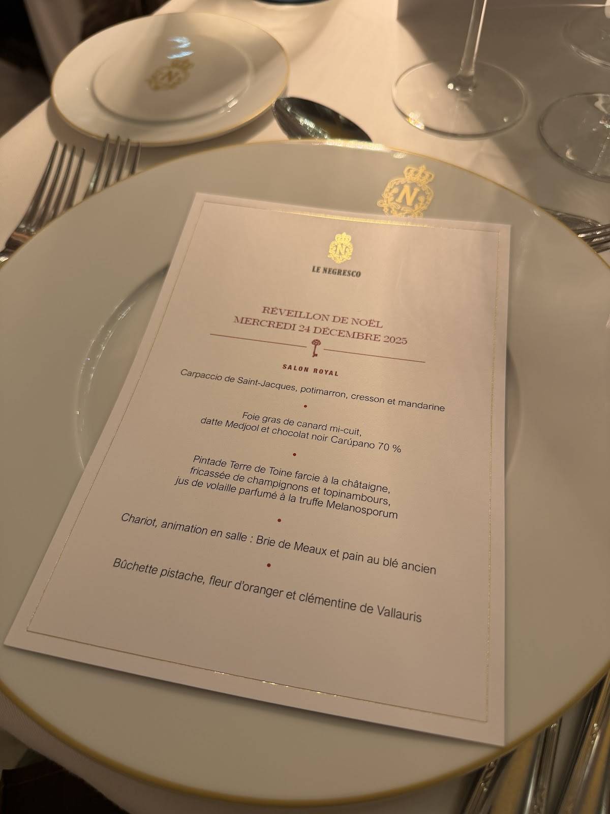 Menu de La Rotonde
