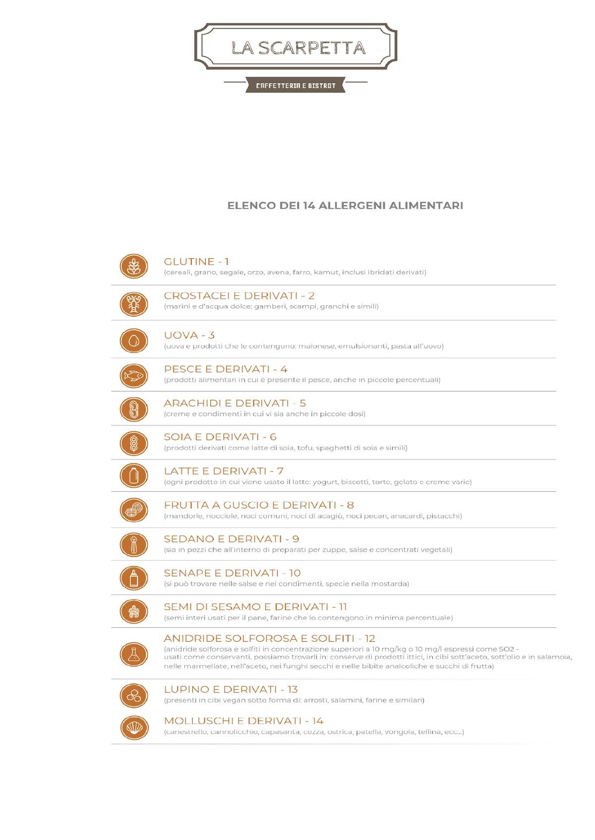 Menu di La Scarpetta 