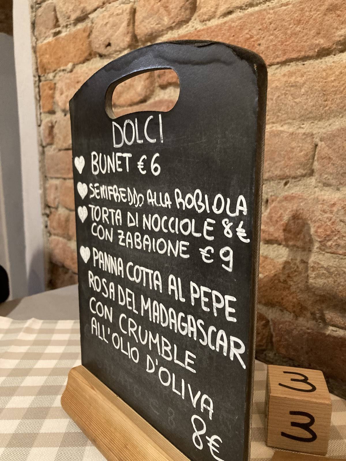 Menu di La Signora in Rosso Osteria e Vineria 