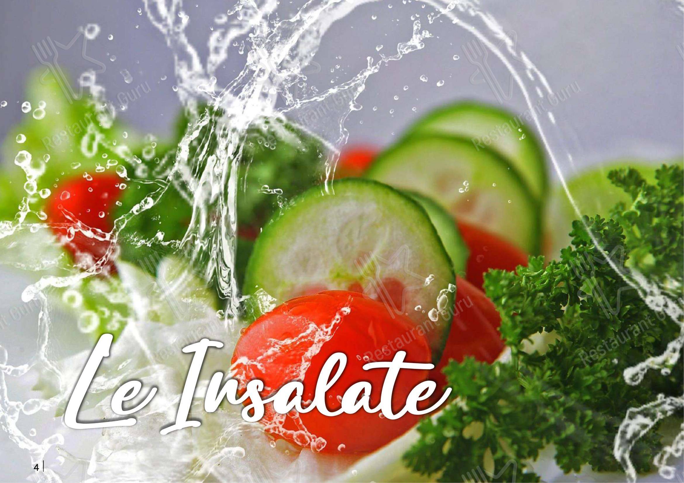 Основное меню per La Stalla Restaurant Pizzeria pizzeria