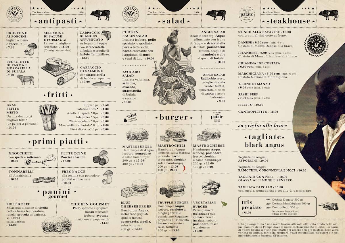 Menu di Ristorante Mastro Titta 