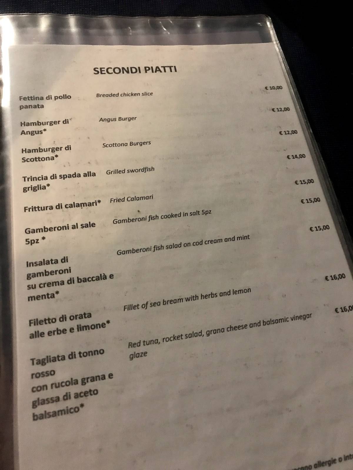 Menu di Laffaccio Ristorante 