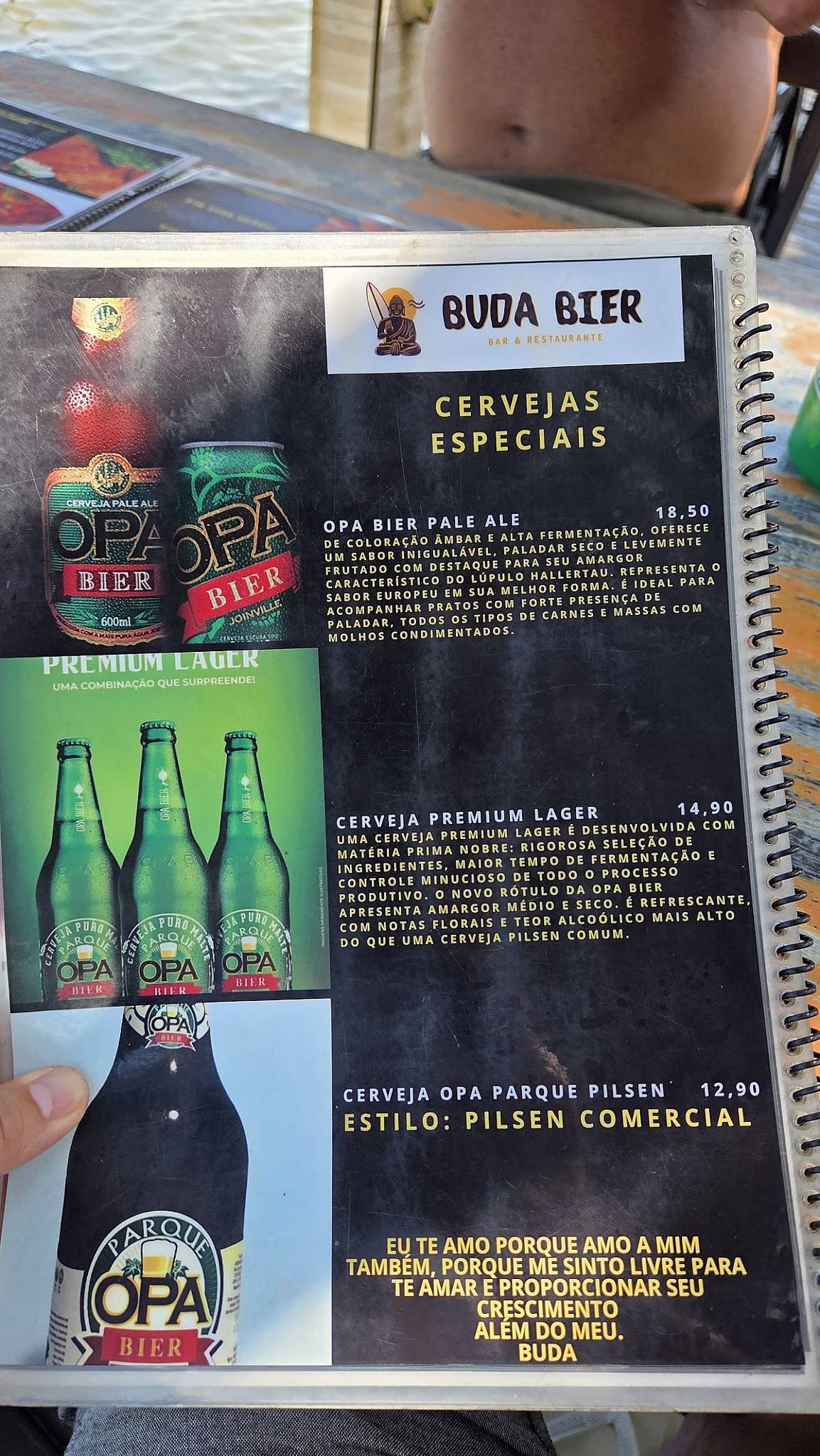 Buda Bier cardápio