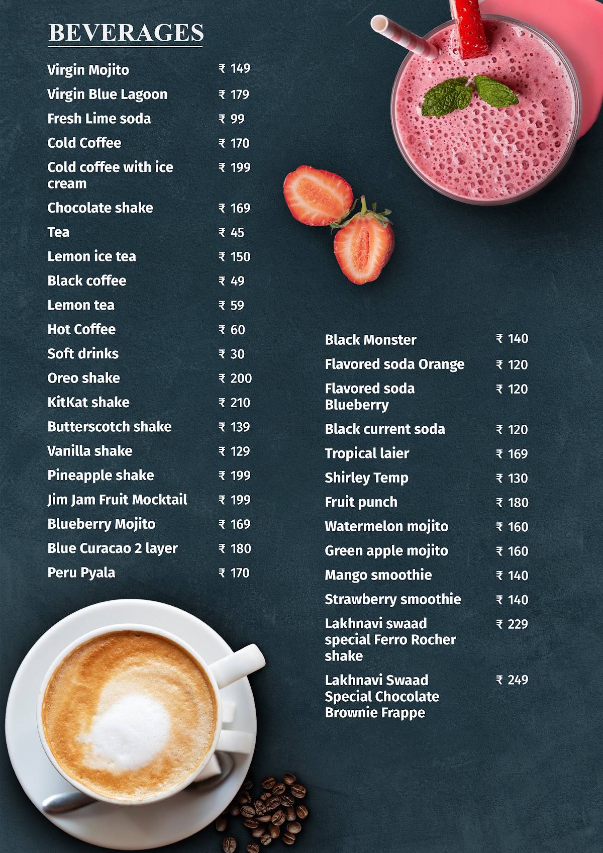 Lakhnavi Swaad - Family Restaurant & Banquet menu