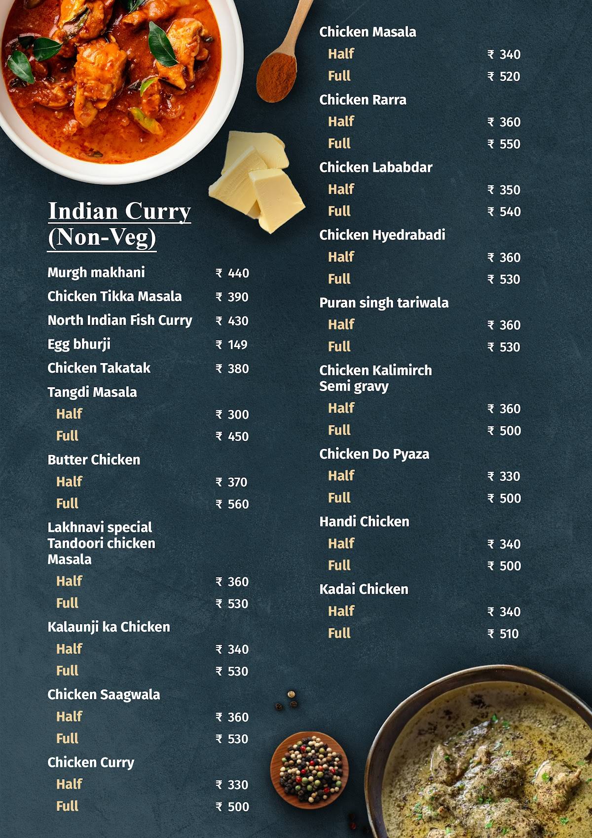 Lakhnavi Swaad - Family Restaurant & Banquet menu