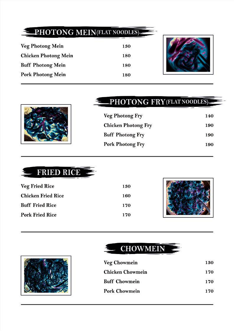 Laphing's Corner menu